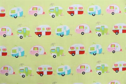 Riley Blake Printed Cotton - Glamping Green 112cm