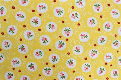 Riley Blake Printed Cotton - Bouquet Stamps Yellow 112cm 