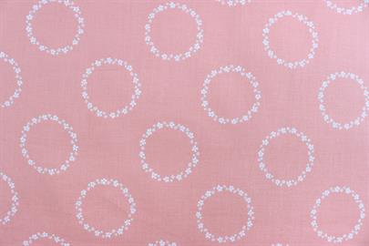 Riley Blake Printed Cotton - Daisy Rings Coral 112cm