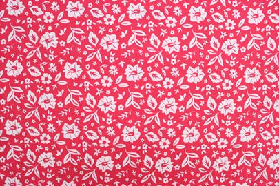 Riley Blake Printed Cotton - Flower Power Hot Pink 112cm