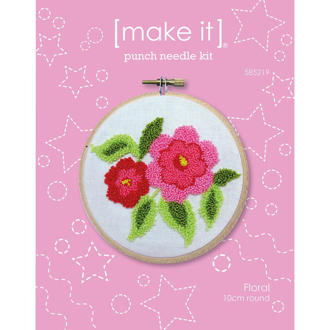 Punch Needle Kit 10cm - Floral