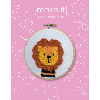 Punch Needle Kit 10cm - Lion