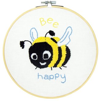 Punch Needle Kit 17.5cm - Bee