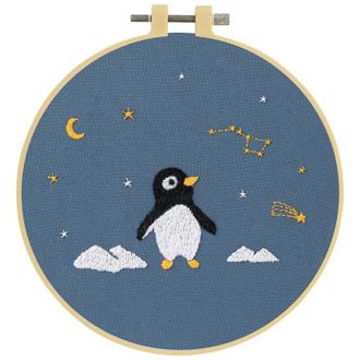 Embroidery Kit 15cm -  PENGUIN