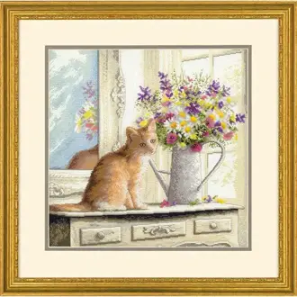 Dimensions Needlecraft - Kitten in the Window