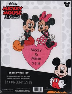 Dimensions Needlecraft - Mickey and Minnie Wedding Record