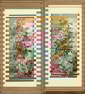 Peonies & Canterbury Bells