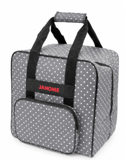 Janome accessories - Carry Bag - Overlocker (Dots) (too small for AT2000D)   Size: L31cm x H33cm x W30cm