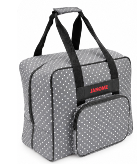Janome accessories - Large Carry Bag - Sewing Machine (Dots)  Size: L50cm x H32cm x W25cm