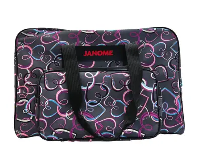 Janome accessories - Carry Bag - Sewing Machine (Hearts)  Size: L46cm x H35cm x W22cm