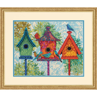 Dimensions Needlecraft - Colorful Birdhouses           