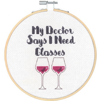 Dimensions Needlecraft - I NEED GLASSES HOOP           