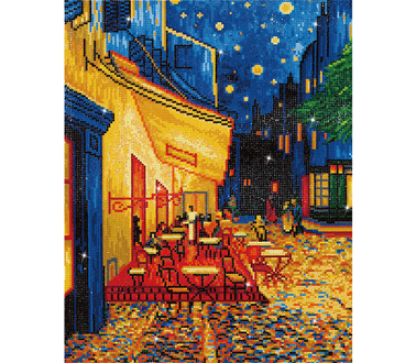 Diamond Dotz - Café at Night (Van Gogh) - 42 x 52cm (16.5 x 20.5in)