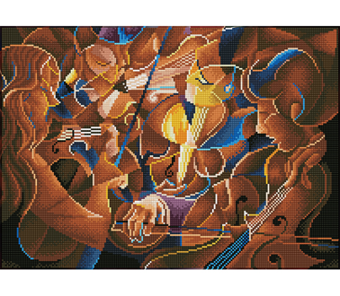 DIAMOND DOTZ - Musical Jam - 57 x 41cm (22.4 x 16.1 in)