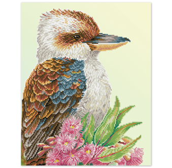 Kookaburra And Gum Blossom - 51 x 41cm