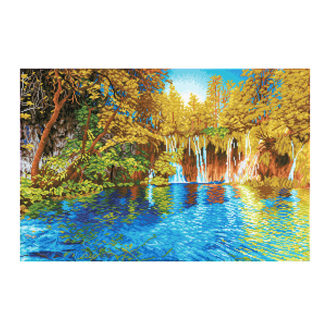 Picturesque Falls Plitvice Lakes National Park - 50 x 75cm