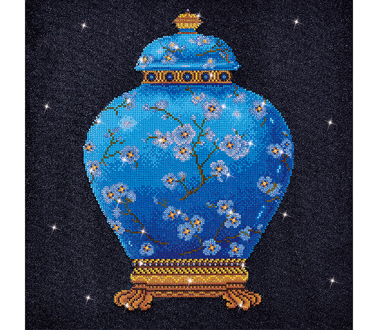 Blue Vase - 52 x 52cm (20.5 x 20.5in)