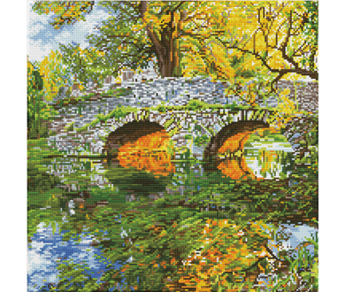 Country Bridge - 51.5 x 51.5cm