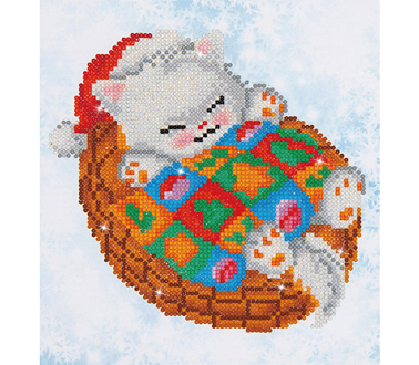 Snug Christmas Kitty - 23 x 25cm (9 x 9.8in)