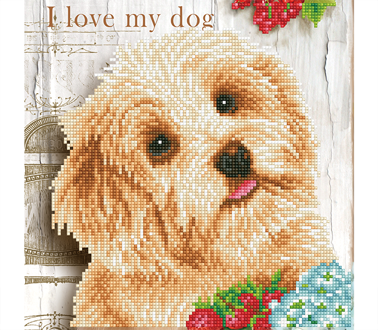 DIAMOND DOTZ - I Love My Dog - 30.5 x 30.5cm (12 x 12in)