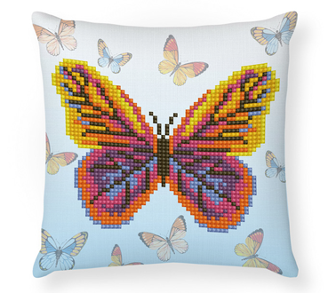 DIAMOND DOTZ - Butta Flutta Pillow - 18 x 18cm (7 x 7in)