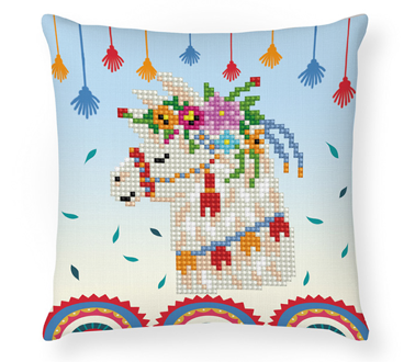 DIAMOND DOTZ - Llama Party Pillow - 18 x 18cm (7 x 7in)