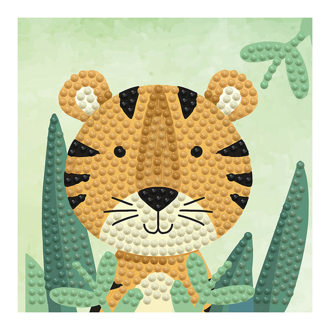 Woodland Tiger - 10 x 10cm