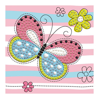 Springtime Butterfly - 10 x 10cm