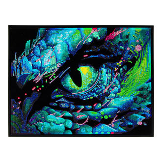 Neon Dragon Eyes - 35.5 x 45.7cm