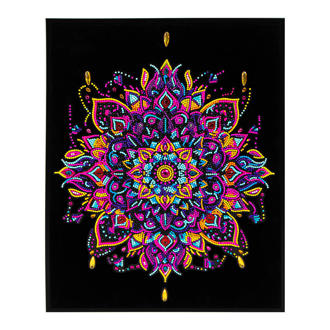 Neon Mandala - 35.5 x 45.7cm