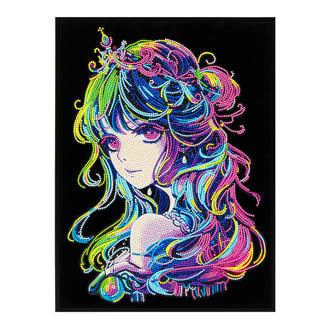 Neon Anime Princess - 35.5 x 45.7cm