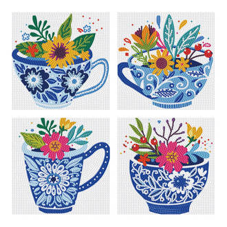 Teatime Posies - 12.7 x 12.7cm