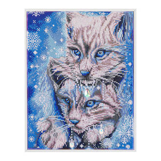 Blue Winter Lynx - 45 x 35cm