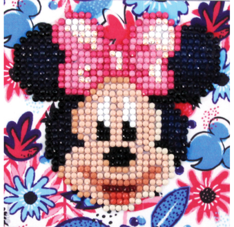DIAMOND DOTZ - Tropical Minnie Mouse - 10.2 X 10.2 cm