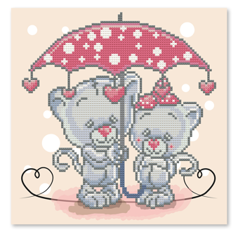 Dotz Box It's Raining Love - 28 x 28cm