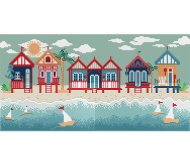 DIAMOND DOTZ - Seaside Days - 53 x 27cm (20.8 x 10.6 in)
