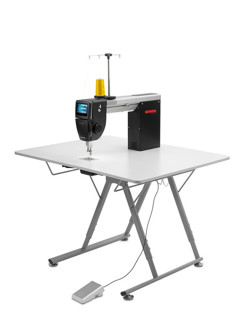 BERNINA Q16 (PLUS) on Foldable Table with Adjustable Height