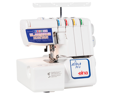 Elina Pro Overlocker (4/3/2 thread, built-in stitch panel)