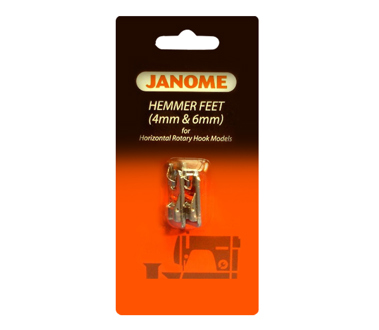 Janome Machine Feet: Rolled Hemmer (6mm & 4mm) - 7mm models