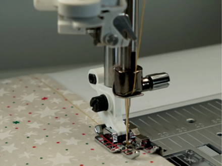 Husqvarna Machine Feet: 1/4-inch Piecing Adjustable with Guide for IDF - # 9