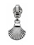 Zipper Pull Shell Silver