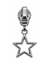 Zipper Pull Star Silver