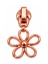 Zipper Pull Flower Large Rose Gold