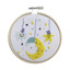 Beginner Cross Stitch Kit with Hoop 10cm - Good night