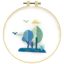 Embroidery Kit with Hoop 15cm - Nature