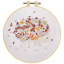 Embroidery Kit with Hoop 15cm - Floral Hedgehog