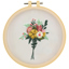 Embroidery Kit with Hoop 15cm - Flower Bunch