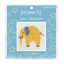 Mini Cross Stitch Kit 7 x 5.5cm - Elephant