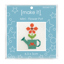 Mini Cross Stitch Kit 6.5 x 5cm - Flower Pot
