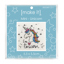Mini Cross Stitch Kit 5.5 x 5.5cm - Unicorn